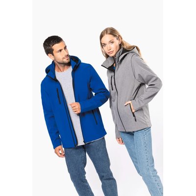 Chaquetas softshell con capucha y mangas extraíbles Unisex