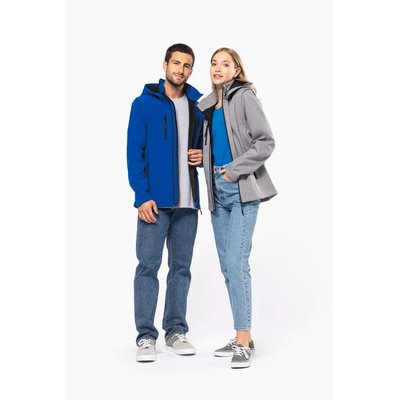 Chaquetas softshell con capucha y mangas extraíbles Unisex