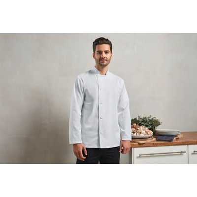 Chaquetilla de chef de manga larga White Xs
