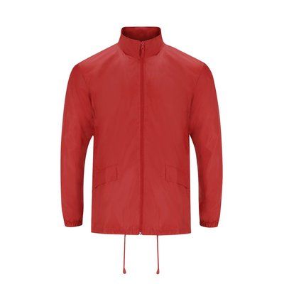 Chubasquero plegable con capucha extraíble Roj XXL