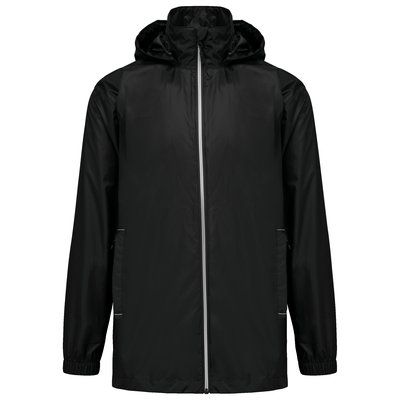 Chubasquero unisex impermeable 1500mm con capucha Black Xl