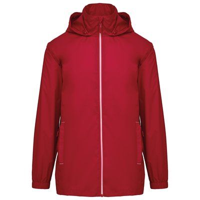 Chubasquero unisex impermeable 1500mm con capucha Sporty Red L