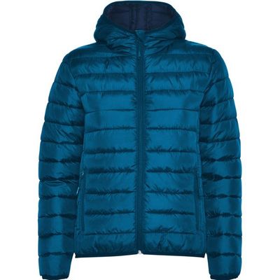 Chaqueta Acolchada Mujer con Capucha Azul Luz De Luna 2Xl