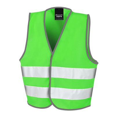 Chaleco alta visibilidad para niños Lime 10/12 Ans