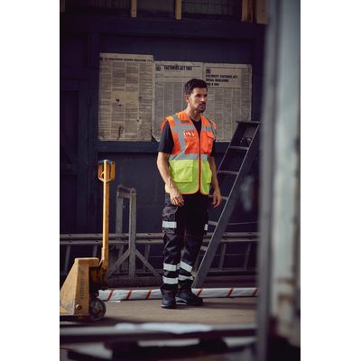 Chaleco alta visibilidad ropa laboral Hi Vis Orange S