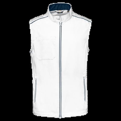 Chaleco hombre con bolsillos White / Navy L
