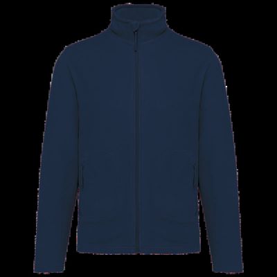 Chaqueta micropolar reciclada unisex Navy S