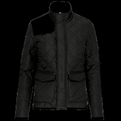 Chaqueta de rombos acolchada para hombre
