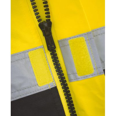 Chaqueta alta visibilidad impermeable con capucha