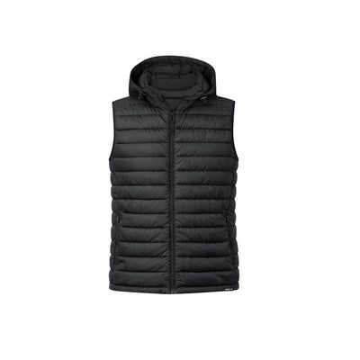 Chaleco unisex RPET con capucha y bolsillos