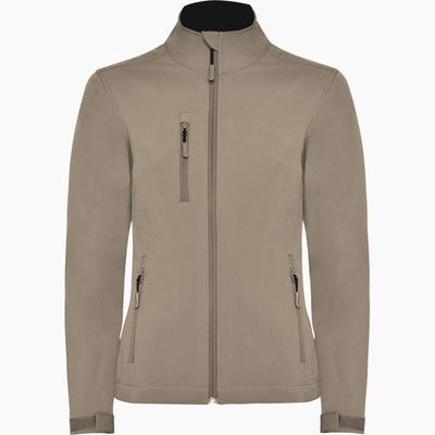 Chaqueta Softshell Mujer con Forro Polar Arena Oscuro 2Xl