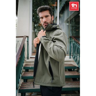 Chaqueta Softshell Unisex Capucha Extraíble