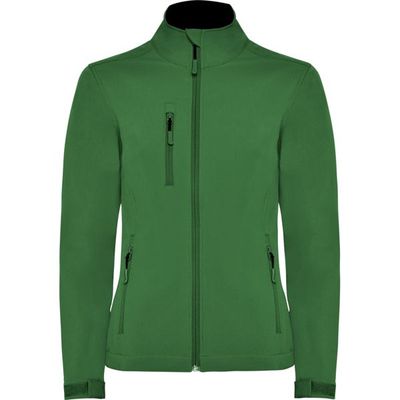 Chaqueta Softshell Mujer con Forro Polar Verde Botella 3Xl