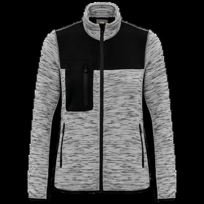 Chaqueta mujer con softshell hidrófugo Light Grey Melange / Black Xl