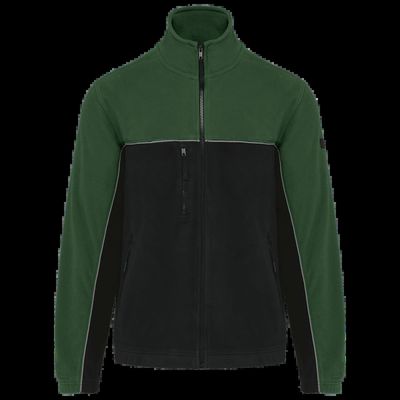 Chaqueta micropolar bicolor Black / Forest Green L