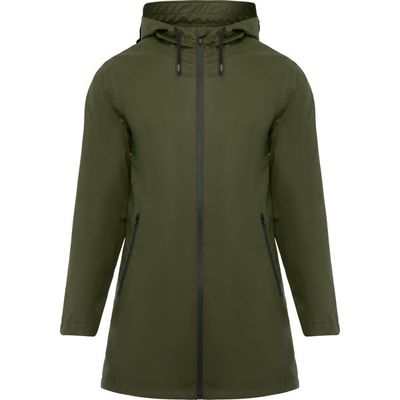 Chubasquero Mujer Capucha Fija Verde Militar Oscuro 3Xl