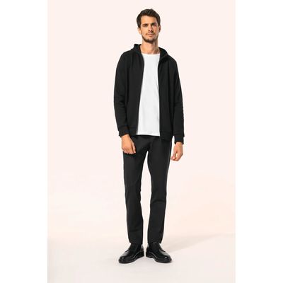 Chaqueta con cremallera y capucha