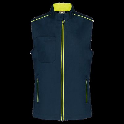 Chaleco mujer con bolsillos Navy / Fluorescent Yellow 3Xl