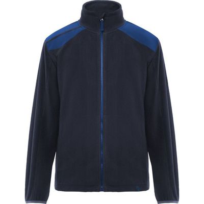 Chaqueta Micropolar Bicolor Cuello Alto Marino/Royal L