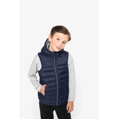 Chaleco acolchado con capucha niño