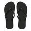 Chanclas de playa con tira Negro