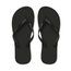 Chanclas de playa con tiras PVC Negro