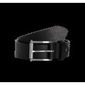 Cinturón de cuero fabricado en Italia Black Xl/Xxl