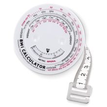 Cinta métrica con medidor de IMC Blanco