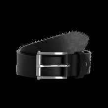 Cinturón de cuero fabricado en Italia Black M/L