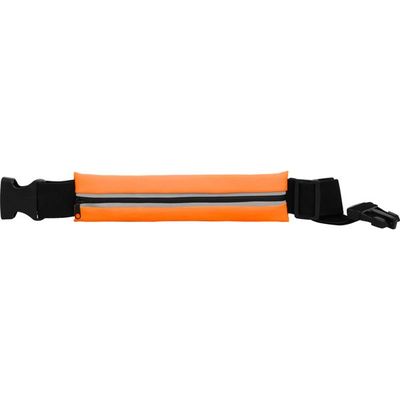 Cinturón deportivo elástico e impermeable Naranja Fluor/Negro UNICA