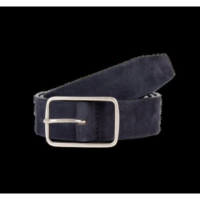 Cinturón cuero aterciopelado con hebilla Deep Navy Taille 4