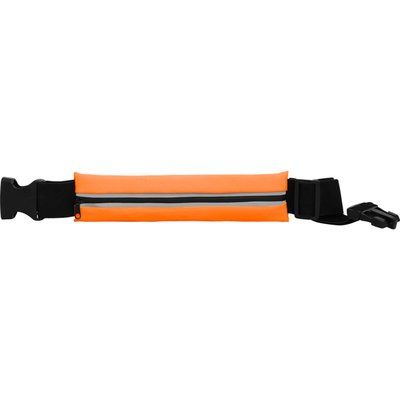 Cinturón deportivo elástico e impermeable Naranja Fluor/Negro UNICA