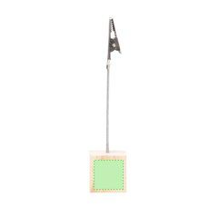 Clip con base de madera | Centrado lado 2 | 20 x 20