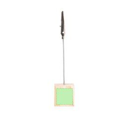 Clip con base de madera | Centrado lado 3 | 20 x 20
