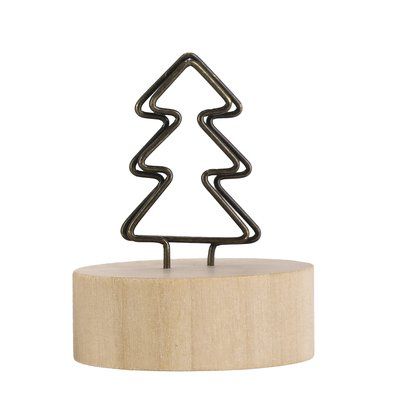 Clip par notas de diseño navideño Arbol