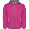 Cortavientos con Capucha y Bolsillo a la Espalda Rosa Fluor 2Xl