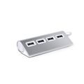 Conector de aluminio con 4 puertos USB