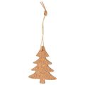 Colgante Navideño de Corcho Arbol