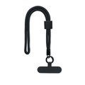Cordón de teléfono de poliéster 25cm Negro