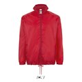 Cortaviento Unisex con Capucha Rojo S