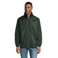Cortaviento Unisex con Capucha Verde Botella 3Xl
