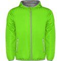 Cortavientos con Capucha y Bolsillo a la Espalda Verde Fluor 2Xl