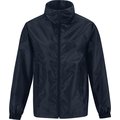 Cortavientos forrado con capucha oculta Navy S