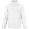Cortavientos forrado con capucha oculta White XXL