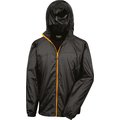 Cortavientos ligero impermeable Black / Orange 3XL