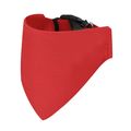 Collar ajustable con bandana para mascotas Roj