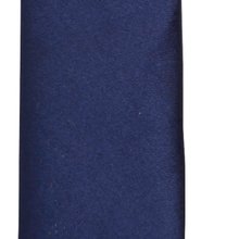 Corbata fina de poliéster Navy
