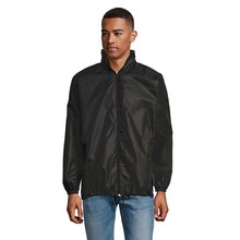 Cortaviento Unisex con Capucha Negro 3Xl