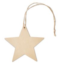 Colgante Adorno Estrella en MDF Madera