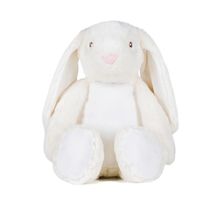 Conejo de peluche con cremallera Cream
